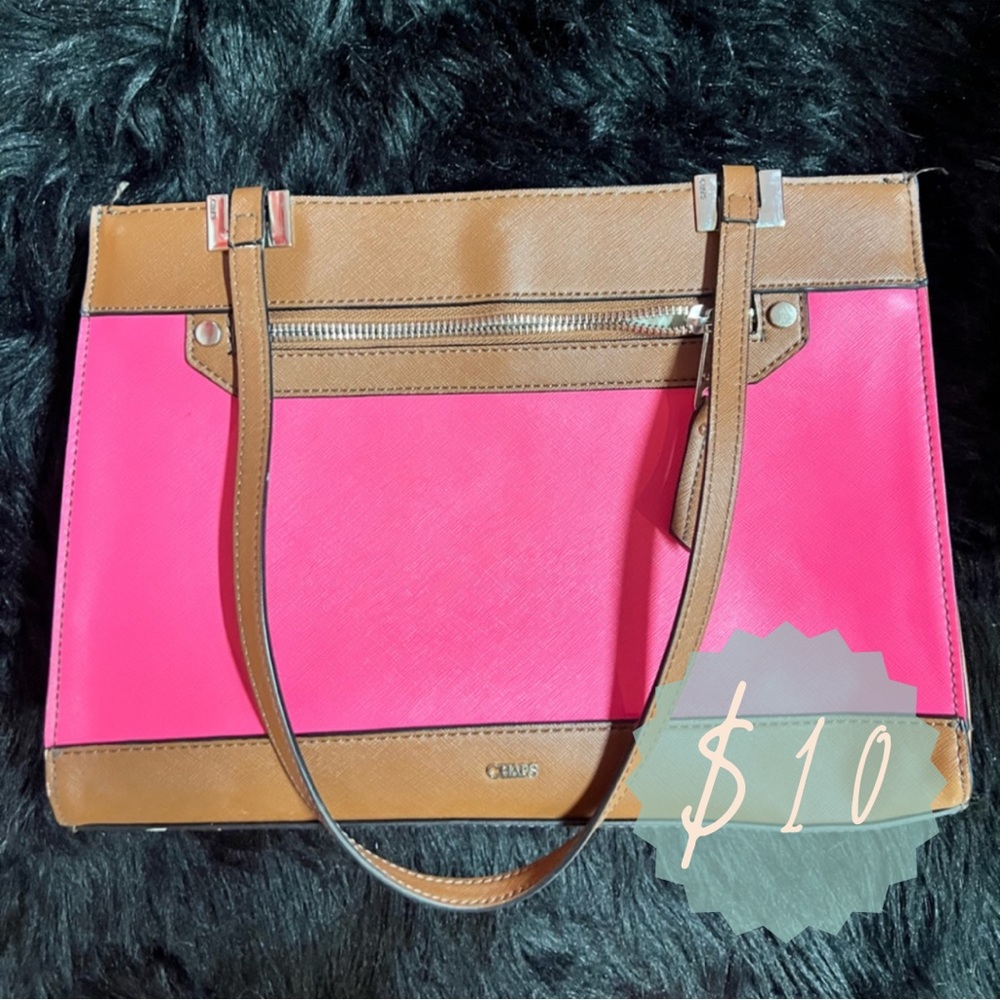 Brown and Pink Chaps Shoulder Bag!